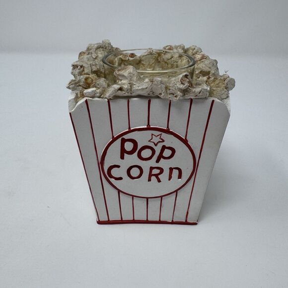 Vintage Yankee Candle Popcorn Tea Light Candle Holder Movie - Picture 4 of 9